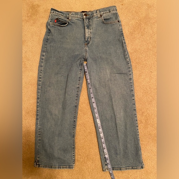 NYDJ Y2K cropped straight leg denim jeans style: Marilyn size 12 - Picture 7 of 10